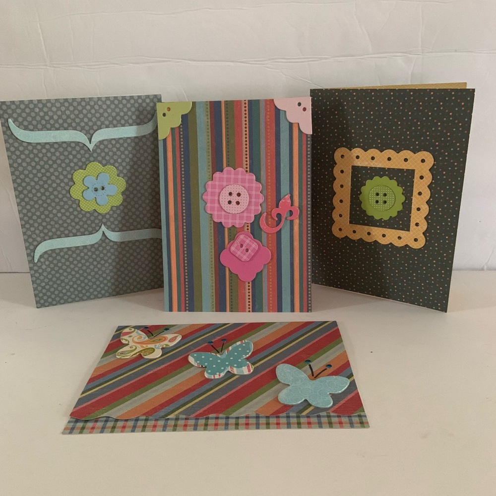 Colorful Handmade Greeting Cards Set